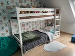 Wit houten stapelbed met 2 lades, Enfants & Bébés, Chambre d'enfant | Lits superposés & Lits mezzanines, Lits superposés, Utilisé