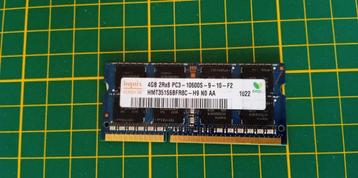 Sodimm DDR3 4gb pour pc portable, Enlèvement ou Envoi, DDR3, Utilisé, Laptop