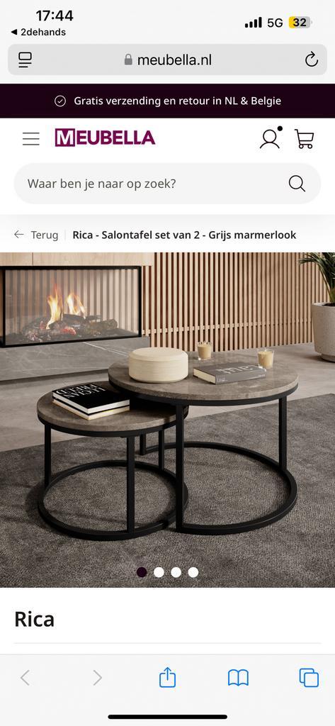 Stijlvolle salontafel set aan spotprijs !, Huis en Inrichting, Tafels | Salontafels, Zo goed als nieuw, Ophalen