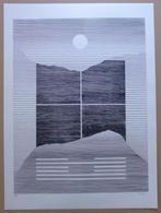 MICHEL SEUPHOR / HEXAGRAMMES YI-KING / ZW-W LITHO / 75x55cm, Antiek en Kunst, Ophalen of Verzenden