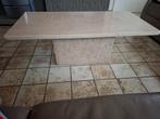 Marmeren salontafel, Huis en Inrichting, Tafels | Salontafels, Ophalen, Gebruikt, 50 tot 100 cm, 150 tot 200 cm