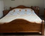 Grenen hand gemaakt bed met 2 elektrische bodems, Maison & Meubles, Chambre à coucher | Chambres à coucher complètes, Enlèvement