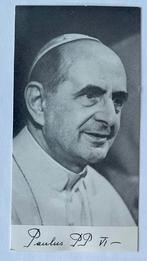 Bidprent Paus Paulus VI, Enlèvement, Carte de condoléances