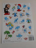 Blad A4 met stickers Smurfen uit 2009 . Peyo, Verzamelen, Smurfen, Ophalen of Verzenden