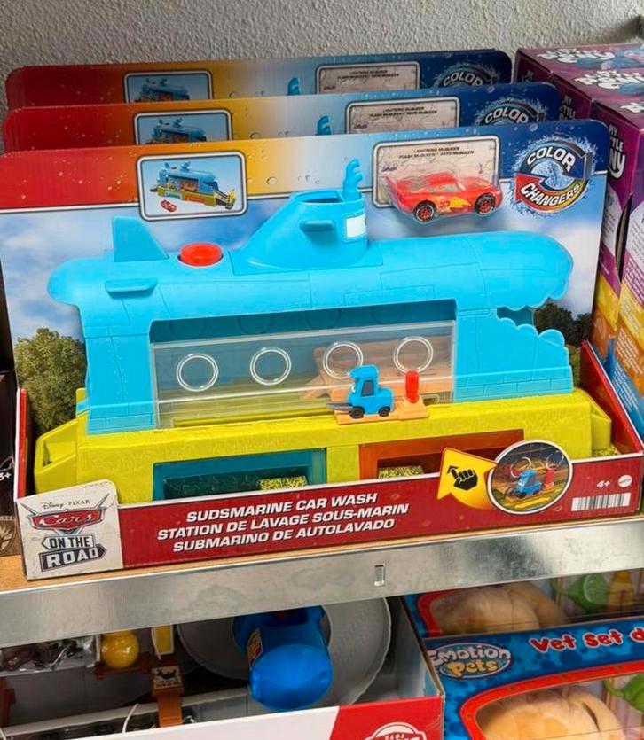 Disney Pixar - Cars Wasstraat race-auto wasstraat duikboot, Kinderen en Baby's, Speelgoed | Overig, Nieuw, Jongen of Meisje, Ophalen of Verzenden