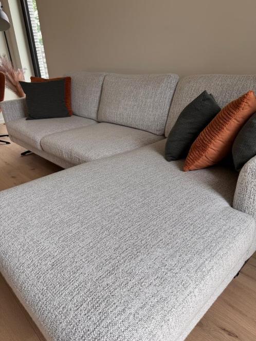 Sofa met longchair, Huis en Inrichting, Zetels | Zetels en Chaises Longues, Zo goed als nieuw, Driepersoons, 200 tot 250 cm, Minder dan 75 cm