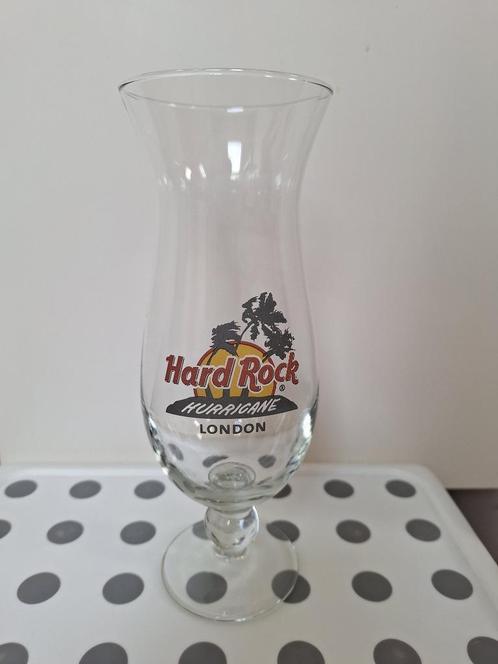 Hard Rock Cafe London Hurricane Glass, Verzamelen, Glas en Drinkglazen, Zo goed als nieuw, Overige typen, Ophalen
