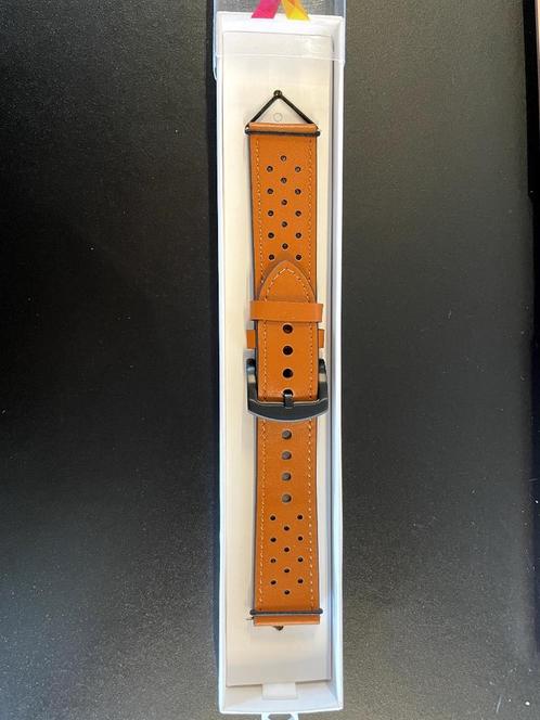 YONO Leer Air Bandje 22mm - Bruin, Handtassen en Accessoires, Horloges | Dames, Nieuw, Polshorloge, Overige merken, Overige materialen