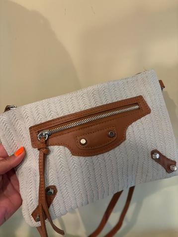 Lederen gevlochten clutch met riem - NIEUW beschikbaar voor biedingen