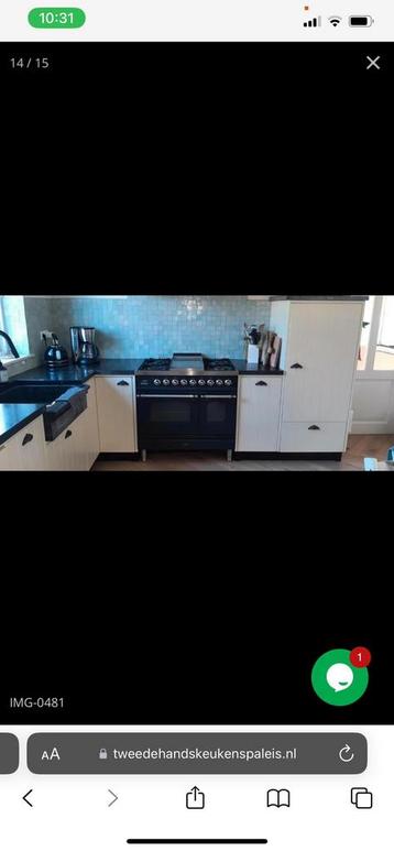 Boretti gas fornuis 90cm, Gaz, 85 à 90 cm, 4 zones de cuisson, Comme neuf