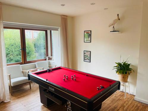 Prachtige tapbiljart met verwarming, perfecte staat, Sport en Fitness, Biljarten en Poolen, Zo goed als nieuw, Biljarttafel, Ophalen