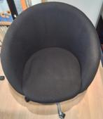 Chaise de bureau pivotante sur roulettes, Ophalen, Zo goed als nieuw, Zwart, Bureaustoel