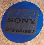 Vintage sticker Hifi Hi-Fi Sony it's class! 80s retro stereo, Comme neuf, Enlèvement ou Envoi, Marque