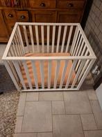 Babypark/Kinderpark wit op wieltjes, Ophalen, Gebruikt, Rechthoekig, In hoogte verstelbaar