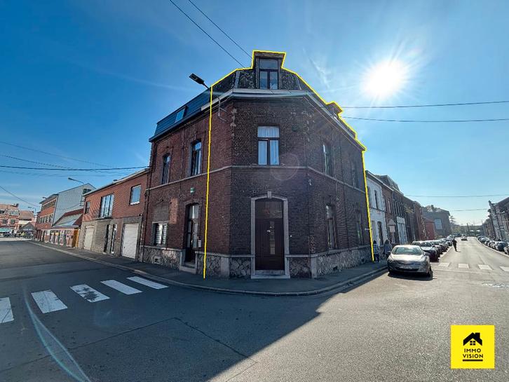 Maison 3 chambres avec petite cour à vendre, Immo, Maisons à vendre, Charleroi, Jusqu'à 200 m², Maison de coin, D