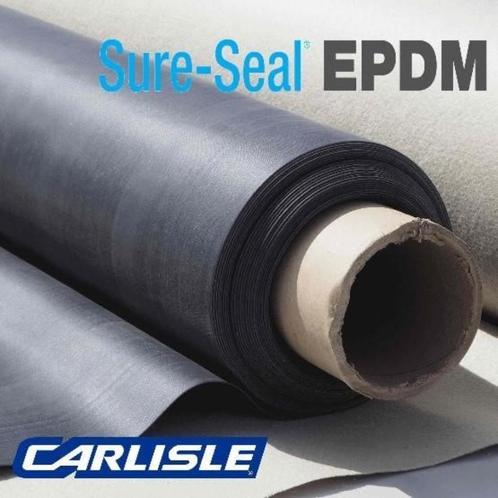 EPDM LAAGSTE PRIJS € 9,50 M², Doe-het-zelf en Bouw, Dakpannen en Dakbedekking, Nieuw, Dakleer, Overige materialen, Zwart, 15 m² of meer