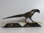 Art deco  metalen sculptuur Fazant Gilly Frankrijk ca 1930, Antiek en Kunst, Antiek | Woonaccessoires, Ophalen of Verzenden