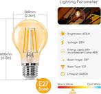 Aigostar Edison Retro LED Lamp SNELLE GRATIS LEVERING, Huis en Inrichting, 30 tot 60 watt, Nieuw, E27 (groot), Verzenden