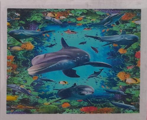Diamond painting - ronde steentjes - Dolfijnen 40*30cm, Hobby & Loisirs créatifs, Bricolage, Neuf, Bricolage, Enlèvement ou Envoi
