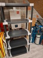 Modulair rek in kunststof met 5 legplanken., Ophalen, Zo goed als nieuw