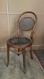 thonet fischel stoel antiek hout riet, Antiek en Kunst, Ophalen of Verzenden
