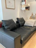 Salon leder design zwart 2 + 2 zit in perfecte staat, Huis en Inrichting, Ophalen, Zo goed als nieuw, Leer