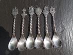 Collection de 6 cuillers à café anciennes, Enlèvement ou Envoi, Utilisé, Métal, Argenté