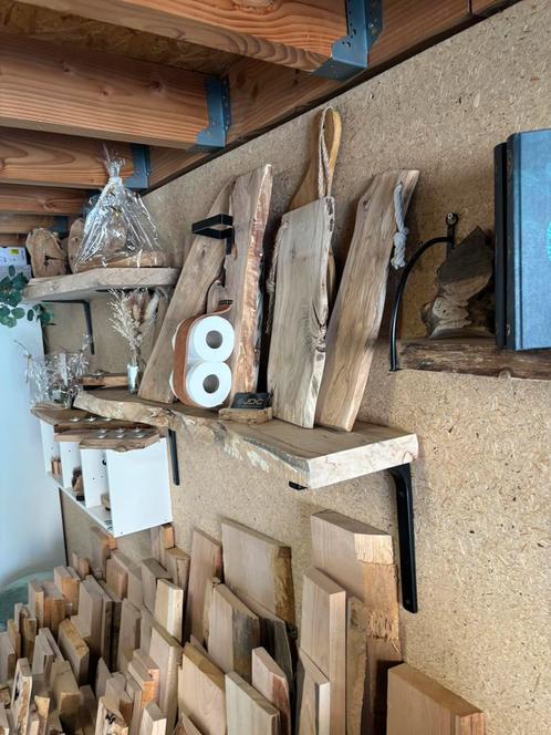 Diverse Boomstamplanken, Doe-het-zelf en Bouw, Hout en Planken, Nieuw, Plank, Eiken, 25 tot 50 mm, Ophalen