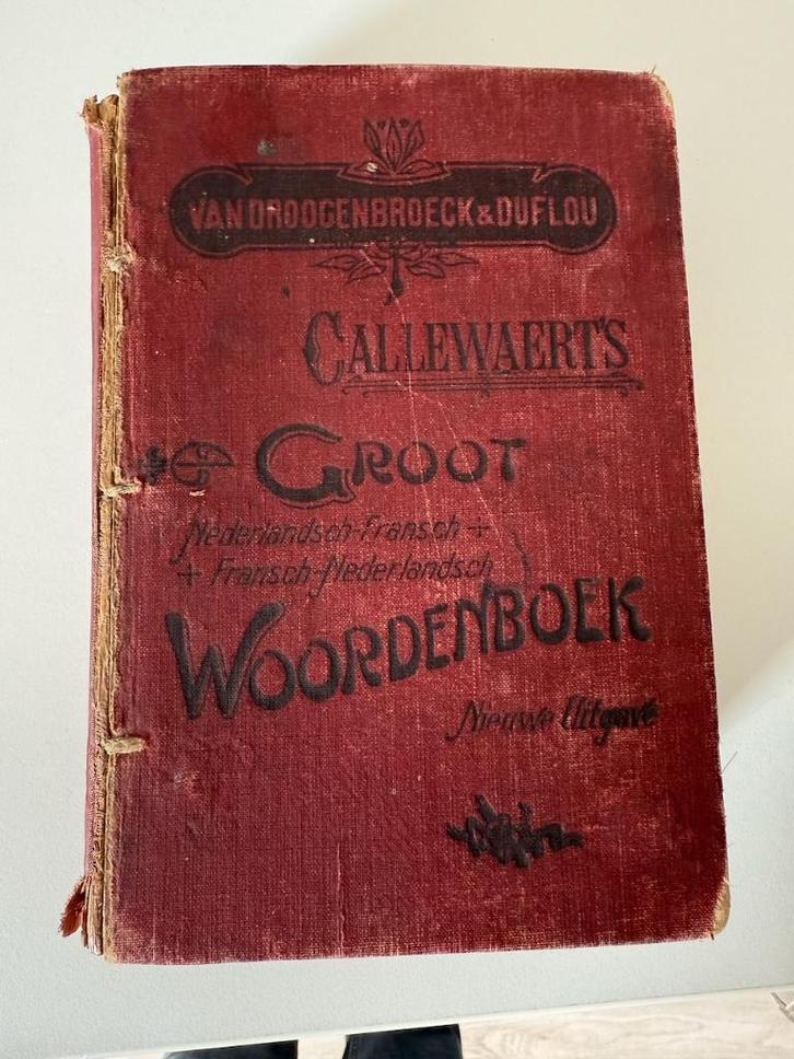 Groot woordenboek Callewaerts NL<>FR 1909, Boeken, Woordenboeken, Gelezen, Frans, Overige uitgevers, Ophalen of Verzenden