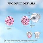 Boucles d'oreilles à vis | titane | LIVRAISON GRATUITE, Bijoux, Sacs & Beauté, Boucles d'oreilles, -, -, LIMERENCIA, Argent