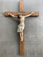 Groot Kruis met Jezus (83 cm), Antiek en Kunst, Ophalen