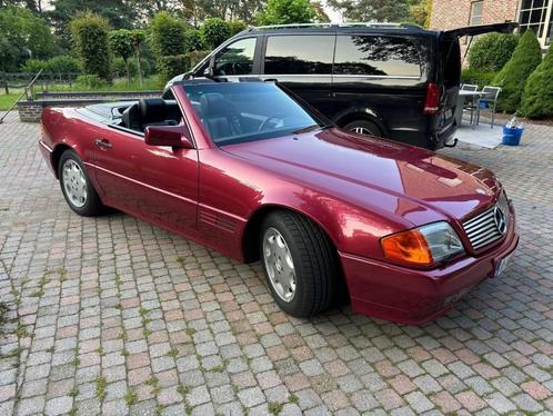 Zeer mooie Mercedes SL500 R129 oldtimer, Auto's, Mercedes-Benz, Particulier, SL, Benzine, Cabriolet, Automaat, Zwart, Zwart, Leder