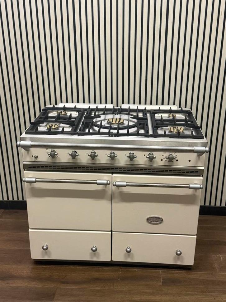 Luxe Lacanche Fornuis 5 pits met Gasoven + Hetelucht 100 cm, Elektronische apparatuur, Fornuizen, Zo goed als nieuw, Vrijstaand