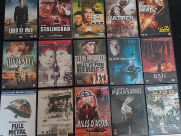 Te koop lot van 45 dvd-films van war casi new 