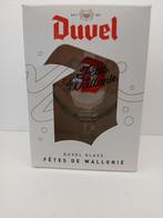 DUVEL FÊTE DE WALLONIE 2022 staand glas met houten kist, Ophalen of Verzenden, Zo goed als nieuw, Glas of Glazen, Duvel