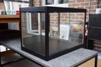 Vitrine Kewlox noire à suspendre avec fond miroir, 50 tot 100 cm, Minder dan 100 cm, 25 tot 50 cm, Glas