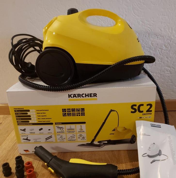 KARCHER SC2 STOOMREINIGER + TOEBEHOREN - ZO GOED ALS NIEUW!, Elektronische apparatuur, Stoomapparaten, Zo goed als nieuw, Stoomreiniger