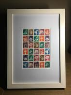 Kader collage Duitse postzegels 1975-1982, Antiek en Kunst, Kunst | Overige Kunst, Ophalen of Verzenden, Collage