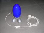 Ikea vintage (90’s) tafellamp (Blauw), Ophalen, Zo goed als nieuw, Glas