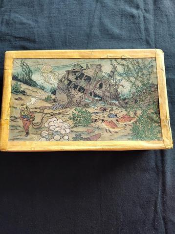 Houten Kuifje puzzel van De Schat van Scharlaken Rackham, Enlèvement ou Envoi, Utilisé