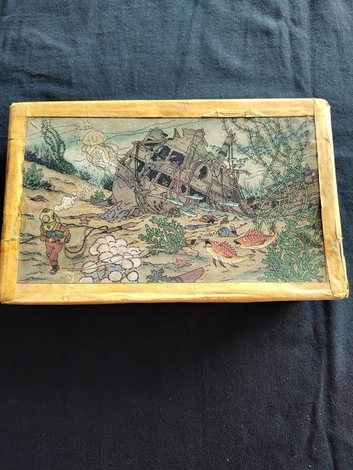 Houten Kuifje puzzel van De Schat van Scharlaken Rackham, Verzamelen, Overige Verzamelen, Gebruikt, Ophalen of Verzenden