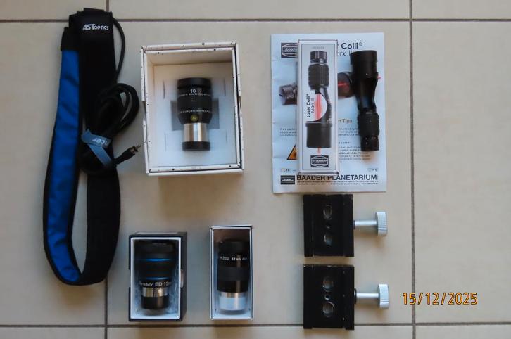 télescope ( oculaires, laser, résistance, pinces ), TV, Hi-fi & Vidéo, Matériel d'optique | Télescopes, Comme neuf, Enlèvement