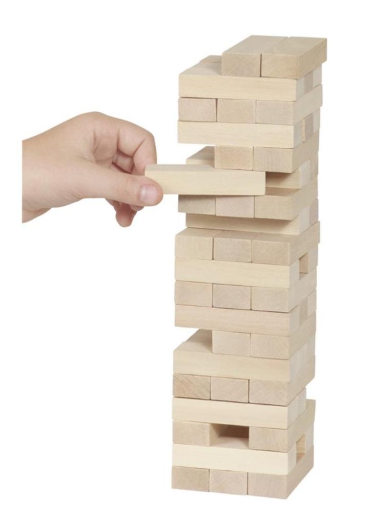 Evenwichtsspel wolkenkrabber ACTIEPRIJS, Hobby en Vrije tijd, Gezelschapsspellen | Bordspellen, Nieuw, Een of twee spelers, Drie of vier spelers