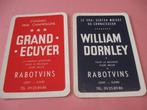 2 oude losse speelkaarten Rabotvins , Gent (187), Collections, Cartes à jouer, Jokers & Jeux des sept familles, Comme neuf, Carte(s) à jouer