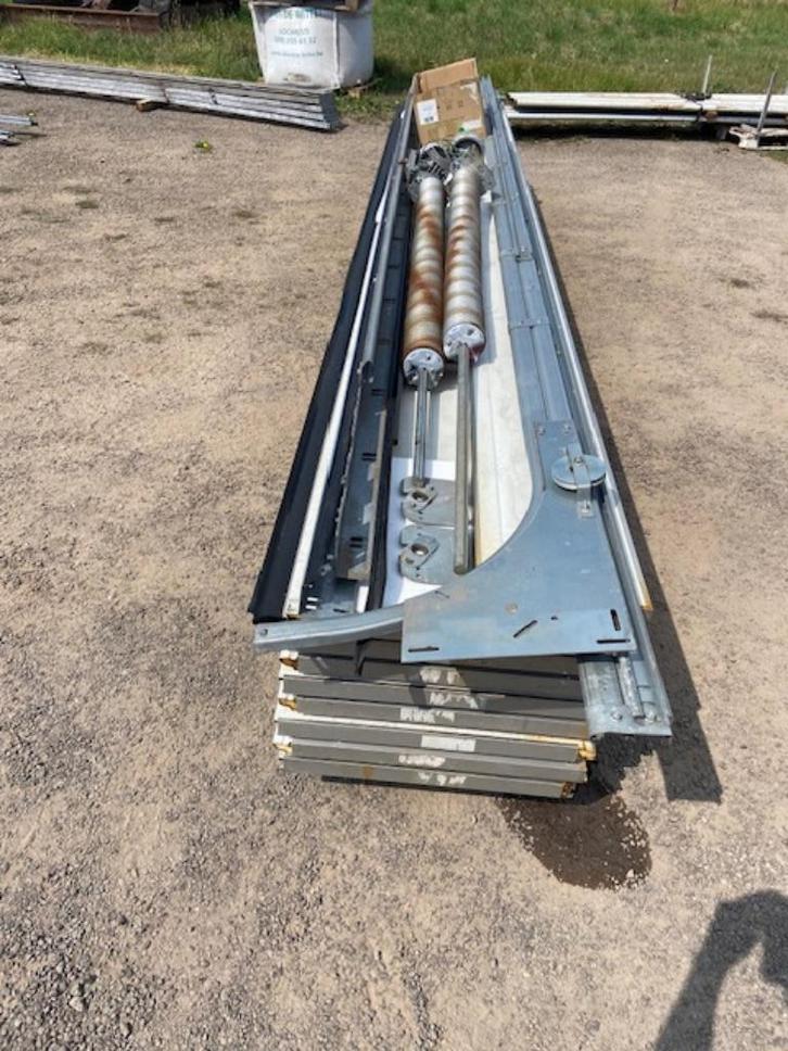 8 SECTIONAALPOORTEN INDUSTRIE 5 M BREED 4.9 M HOOG, Doe-het-zelf en Bouw, Platen en Panelen, Gebruikt, Betonplex, 20 tot 50 mm