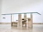 Willy Ballez coffee table - Vintage travertine salontafel, Antiek en Kunst, Ophalen