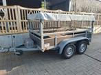 Ongeremde dubbelasser met loofnetten 750 kg, Auto diversen, Aanhangers en Bagagewagens, Ophalen, Zo goed als nieuw