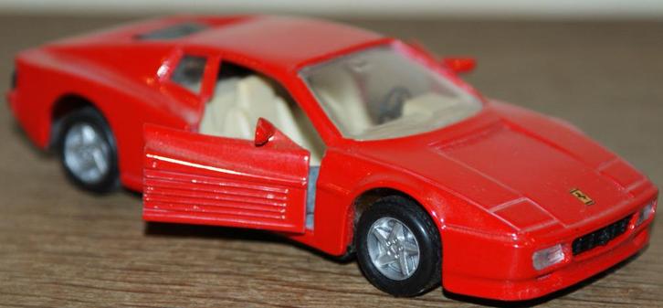 MAISTO (SHELL-collectie)- Ferrari 512TR rood 1:39 ALS NIEUW, Hobby en Vrije tijd, Modelauto's | Overige schalen, Zo goed als nieuw
