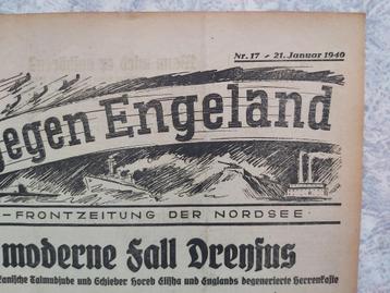 Krant Kriegsmarine Wehrmacht Engeland Schip Duitsland Boot beschikbaar voor biedingen