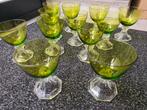 12 verres vert VSL 12,3cm (vin), Antiquités & Art, Enlèvement ou Envoi
